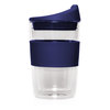 Premium Glass Cup 2 Go Navy